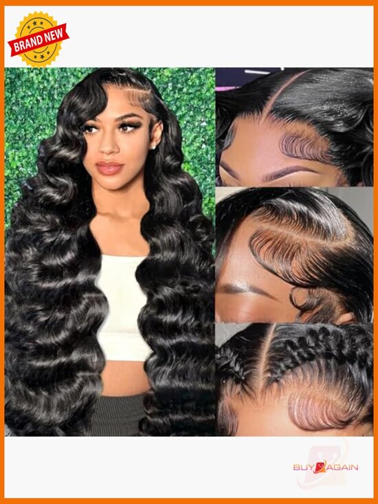 13x6 Body Wave Lace Front Wig Human Hair Pre Plucked 200 Density Glueless main image 5